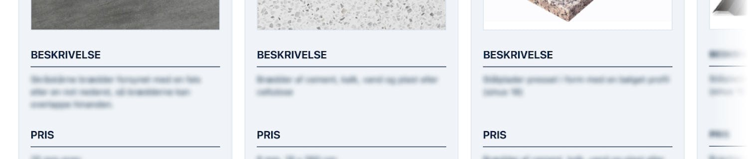 Køkkenbordplader af sten Køkkenbordplader af sten